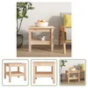 The Living Store Couchtisch 45x45x40 cm Massivholz Kiefer Produktbild-Vorschau 8