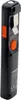 A black inspection lamp with orange accents and a silver metal part, set against a white background. Produktbild-Vorschau
