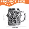 V8 Motoren Edelstahlbecher, für Zuhause, Büro, Reisen, Produktbild-Vorschau 2