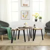 Vasagle 3er-Set Couchtische im Industriestil, braun, Produktbild-Vorschau 6