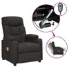 vidaXL Fauteuil de massage électrique noir tissu Voir les images du produit 8