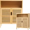 Szafka łazienkowa bambusowa 81x65x31cm Podgląd zdjęcia produktu 10