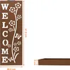 Tableau mural solaire métallique WELCOME aspect rouillé - Voir les images du produit 2