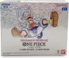 A sealed booster box for the One Piece Card Game, featuring artwork of Monkey D. Luffy in his Gear 5 form. Produktbild-Vorschau