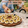Eierbehälter mit Deckel, Servierplatte aus Akazienholz mit Produktbild-Vorschau 6