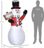 Outsunny 180 cm Aufblasbarer Schneemann mit Schild Produktbild-Vorschau 3