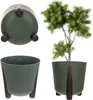 KADAX Blumentopf, Beine aus Kork + Einsatz, 34 cm, Grün Produktbild-Vorschau 1