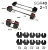 Jednoruční / obouruční variabilní činka HMS SGR40 PRO SET Anteprima dell’immagine prodotto 9