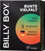 3er Billy Boy Bunte Vielfalt Kondome - je 1x rot, grün & Produktbild-Vorschau 1
