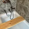Badewannenablage Fichte mit Nut für Smartphone und Tablet Produktbild-Vorschau 4