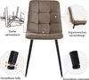 A chair with callouts highlighting its features. Voir les images du produit