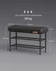 A diagram of a shoe bench with dimensions and weight capacity indicated. Produktbild-Vorschau