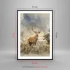 Gerahmtes Poster - Schwarzer Rahmen - rotwild natur - 50x70 Produktbild-Vorschau 5