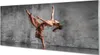 Glasbilder 125x50 Wandkunst Weiblich lange Haare tanzen Produktbild-Vorschau 1