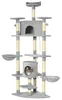 PawHut Kratzbaum 200H cm Katzenbaum mit Höhlen und Produktbild-Vorschau 3