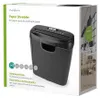 Niszczarka do papieru Nedis 10l DIN P-2 190W Czarna Podgląd zdjęcia produktu 5