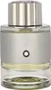 A close-up studio shot of a Mont Blanc Explorer Platinum Eau de Parfum bottle. Voir les images du produit