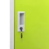 vidaXL Armadietto grigio chiaro e verde 90x45x92,5 cm in Anteprima dell’immagine prodotto 5