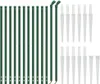 vidaXL Maschendrahtzaun mit Bodenhülsen Grün 1x25 m Produktbild-Vorschau 3