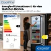Exquisit Glastürkühlschrank, 200l Getränkekühlschrank mit Produktbild-Vorschau 2