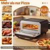 COSTWAY Elektrischer Pizzaofen Indoor, Pizza Oven erhitzt Produktbild-Vorschau 5