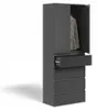 Kleiderschrank Vicco Claus Anthrazit 74 x 191.5 cm mit 4 Produktbild-Vorschau 5