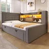 Flieks Schlafsofa 90x200cm mit Ausziehbett 90x190cm, Produktbild-Vorschau 2