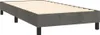 vidaXL Boxspringbett mit Matratze Dunkelgrau 80x200 cm Samt Produktbild-Vorschau 3