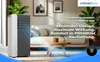 A portable air conditioner in a living room setting. Produktbild-Vorschau