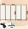 Jopassy Paravent auf Rollen 5 teilig Beige 284x181 cm Produktbild-Vorschau 2