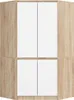 Eckkleiderschrank 100 cm LOTA - Sonoma Eiche / Weiß Produktbild-Vorschau 1