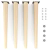 4x sossai Holzfüße rund - gerade Ausführung 45cm Buche Produktbild-Vorschau 1