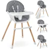 Collage of a baby high chair in different configurations and views. Náhled obrázku produktu