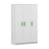 Drehtürenschrank, Kinderkleiderschrank 120 cm Weiß/Weiß, Produktbild-Vorschau 4