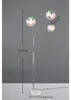 TRIO-Leuchten Stehleuchte PAXTON BHT 67x200x30 cm silber Produktbild-Vorschau 3