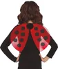 Marienkäfer Flügel Rot Schwarz Glitzer Karneval Accessoire Produktbild-Vorschau 2