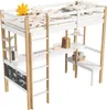 UnboxG Etagenbett Hochbett 90x200cm mit  Schreibtisch Produktbild-Vorschau 12