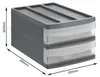 Zásuvkový box Rotho M Duo SYSTEMIX dve zásuvky po 4,5 l - Náhľad obrázku produktu 4