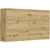 Kommode - Eiche Artisan - 30 x 140 x 77 cm - Modern R-140 Produktbild-Vorschau 1