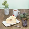 6x Čisté papírové talíře z porcelánu 19,5x12,8cm bílé Náhled obrázku produktu 3