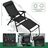 ELONEO Chaise de camping pliante avec repose-jambes Voir les images du produit 3