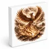 Mythos Freiheit Feuervogel Phönix Holzbild in 15x15 cm zum Produktbild-Vorschau 1