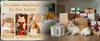A collage of cats with gifts and a cat water fountain, suggesting the product is a great gift for cats. Produktbild-Vorschau