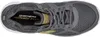 A top-down view of a gray Skechers men's athletic shoe. Anteprima dell’immagine prodotto