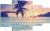 Bild auf Leinwand - Leinwandbild - Meer Strand Palme - Produktbild-Vorschau 1