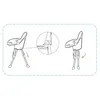 Diagrams showing how to fold a baby high chair. Produktbild-Vorschau