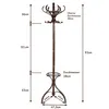COSTWAY Wieszak na ubrania 182 cm, drewniany wieszak na Podgląd zdjęcia produktu 8