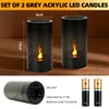 OZAVO LED Kerzen 2er Set Flammenlose LED Kerzen, LED Kerzen Produktbild-Vorschau 4