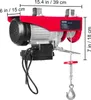 VEVOR elektrische Seilwinde 300kg bis 600kg Hubhöhe 12m Produktbild-Vorschau 9