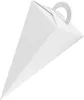 50x itenga Geschenktüte Schultüte mit Griff 21 cm, Weiß Produktbild-Vorschau 1